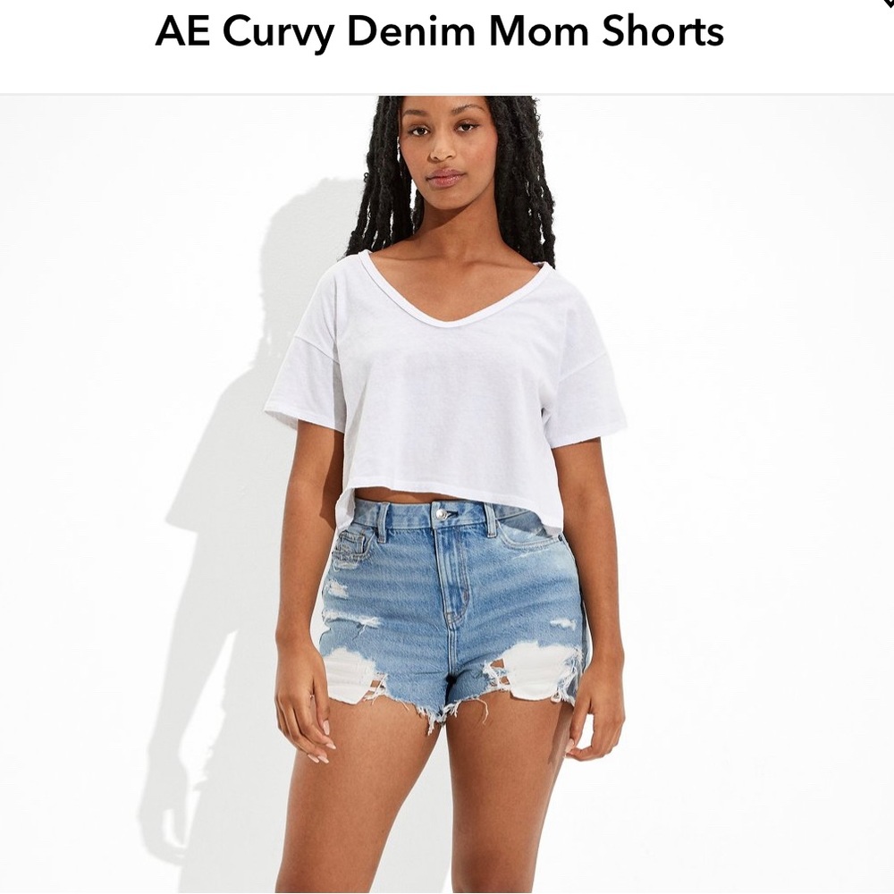 American Eagle Curvy Mom Jean Shorts